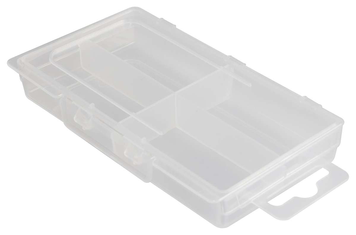 (D04) Storage Box Transparent, 4 Compartments