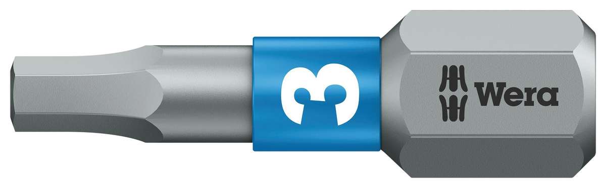 Wera (05056683001) Hex Driver Bit, Hex, 3mm Bit, 25 mm Overall