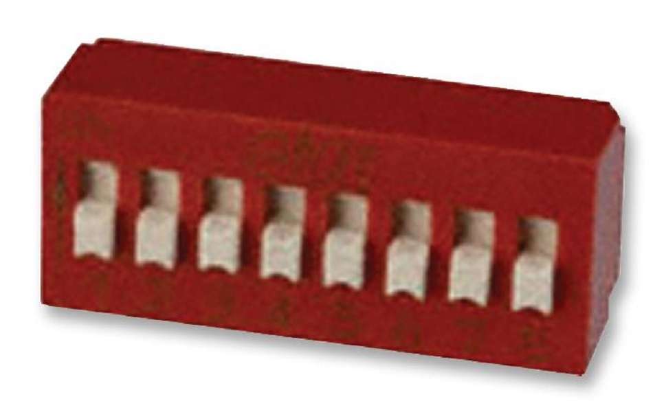 C&K Components (BD08AV) DIP / SIP Switch, SPST, 24 VDC, 25 mA