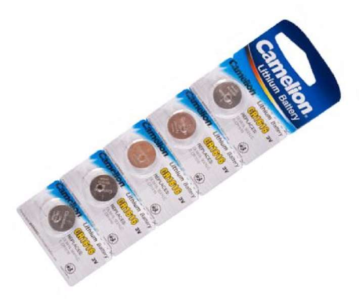 CAMELION CR1616-BP5 Lithium Coin Battery 3V 50mA 16x1.6mm5P/Pack