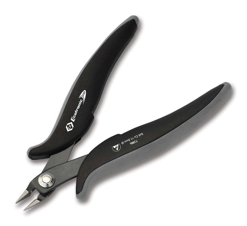 CK Tools (T3886) Cutter, ESD, Side, 139mm, Full Flush, 1.3mm