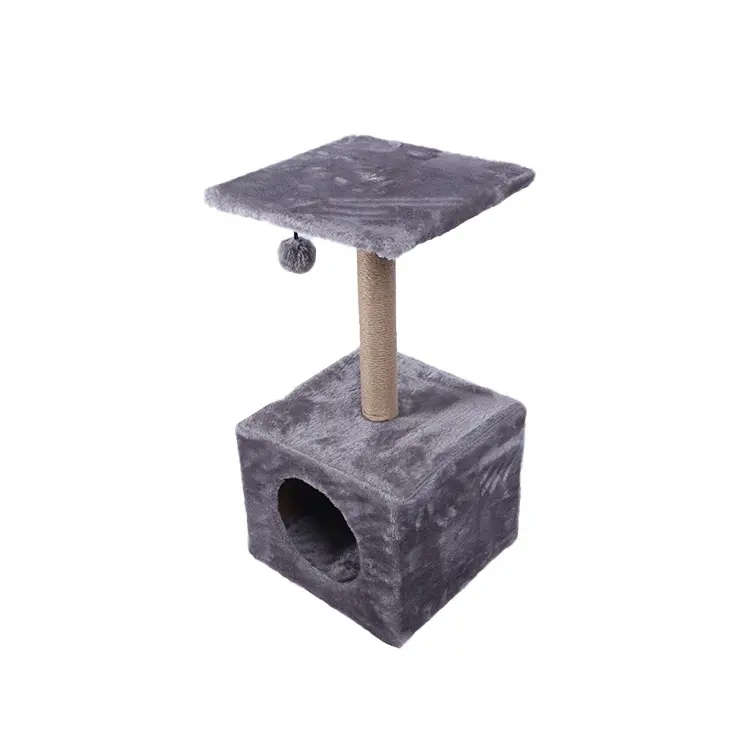 Cat Tree with Hanging Ball and House - 62cm