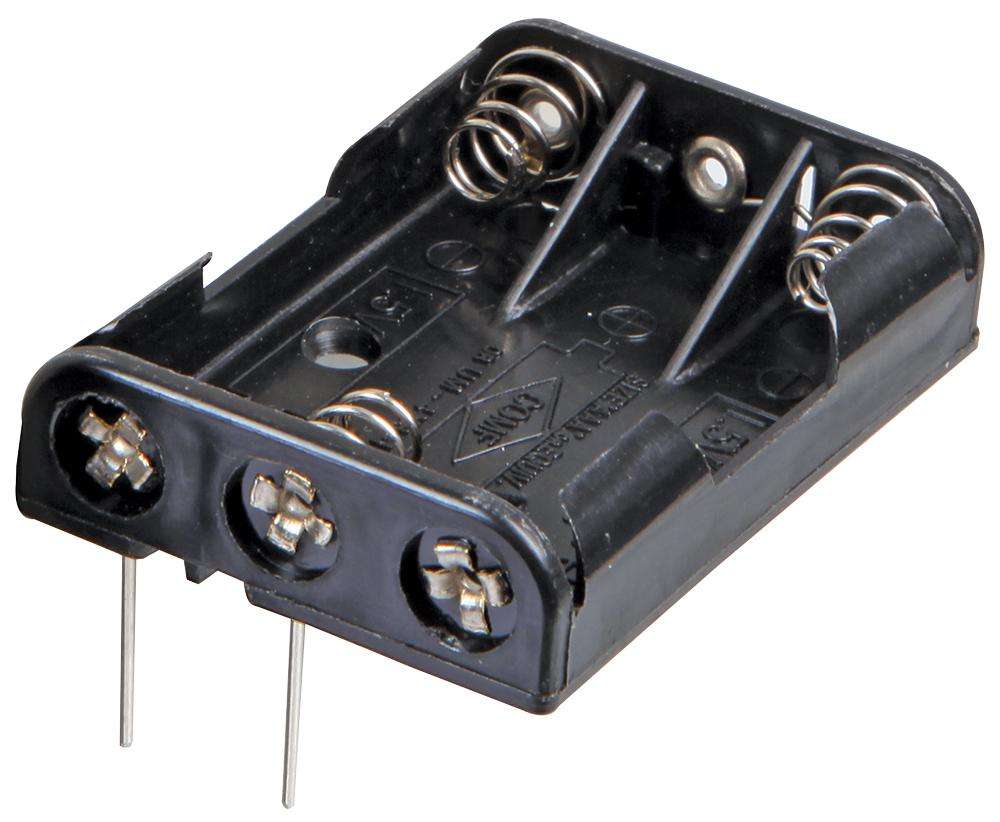 Multicomp Pro (MP000343) Battery Holder, PCB, 3 x AAA