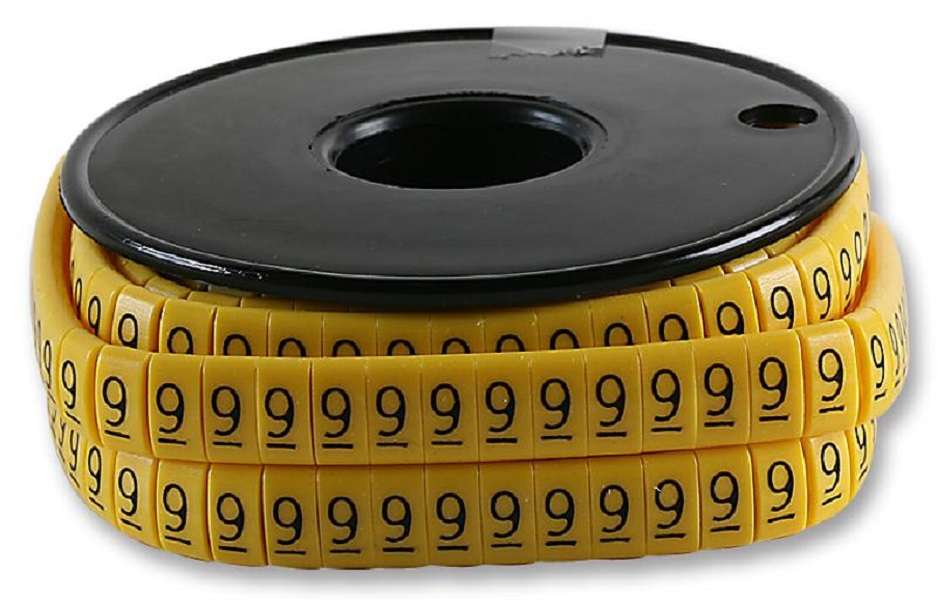 Multicomp Pro (FM1(9)) Wire Marker, Oval, Slide On Pre Printed