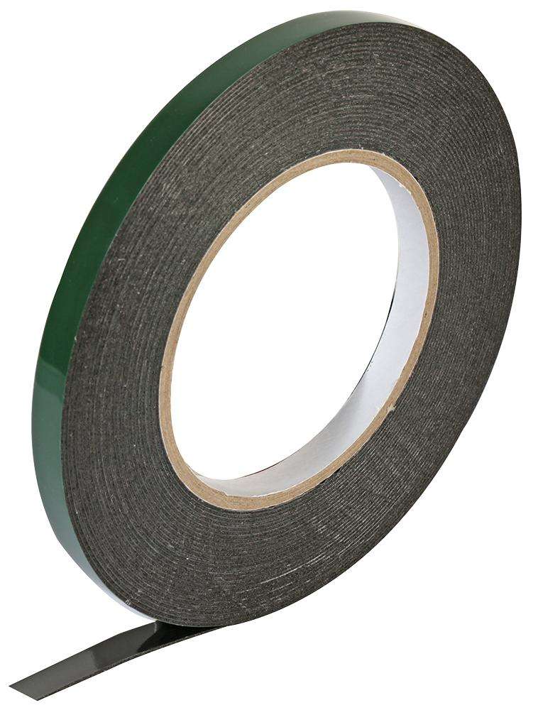 Pro Power (ADSFT6X10) Foam Tape, Double Sided, Acrylic, Black, 6 mm x 10 m