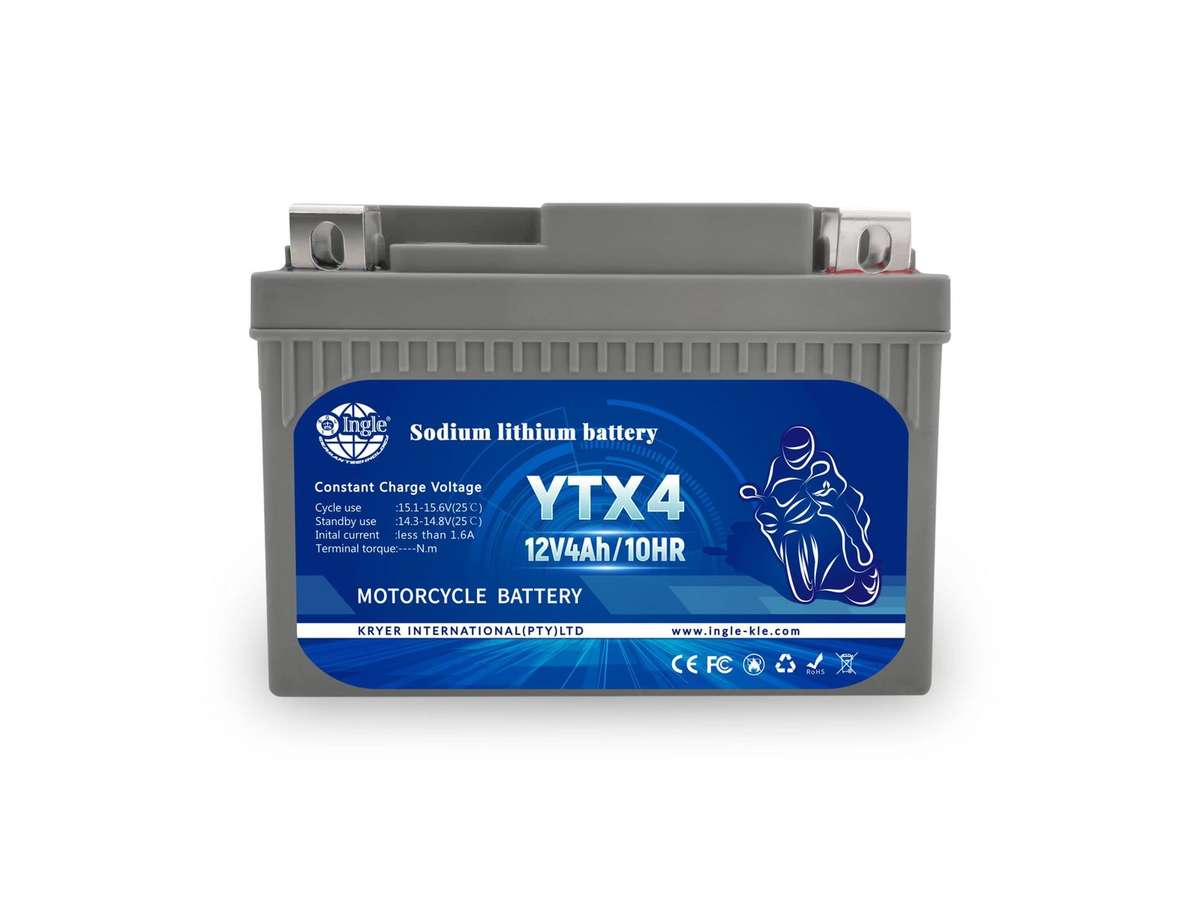 YTX4 Lithium Battery - 12V Motorcycle/ATV Lithium-Ion Replacement Battery