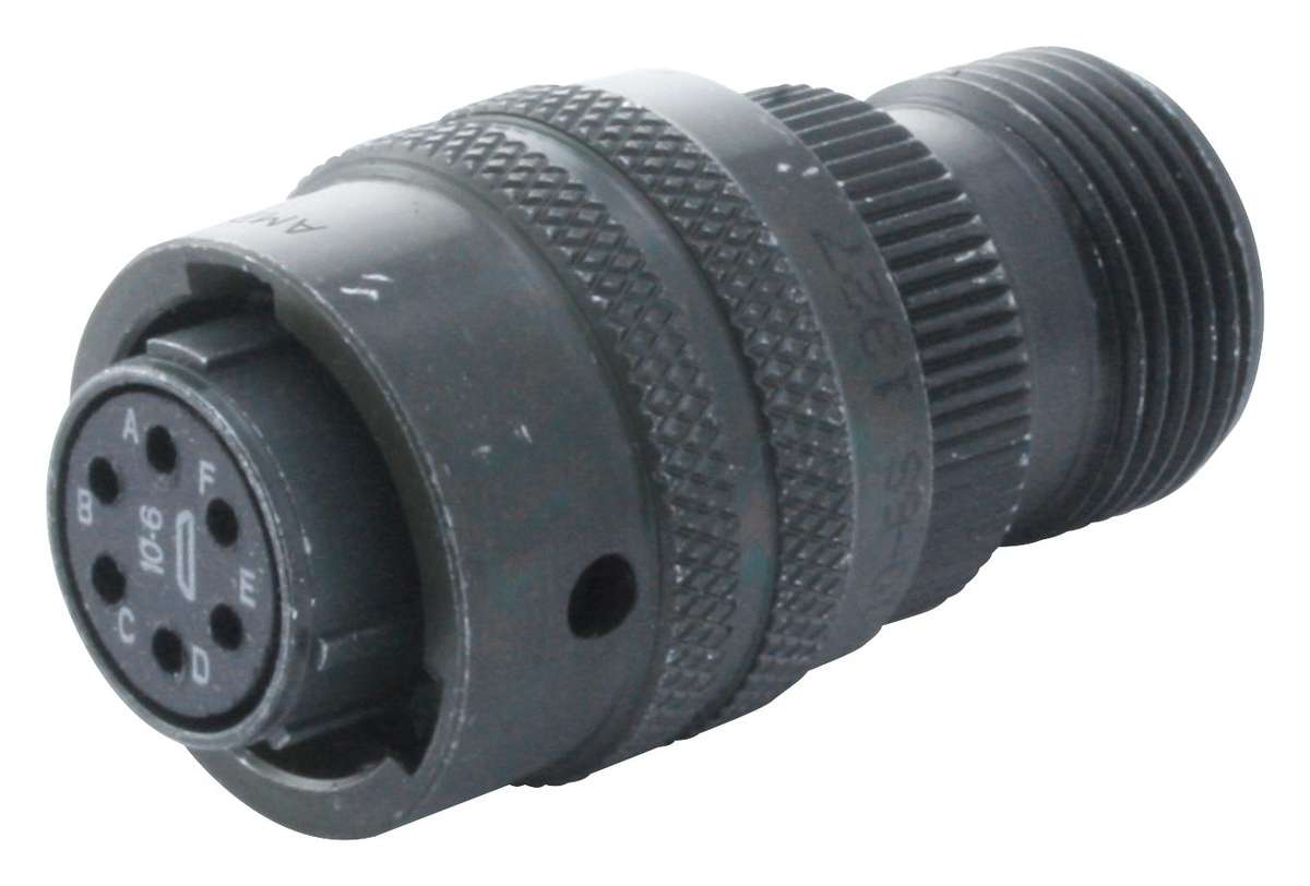 Amphenol (PT06A10-6S) Circular Connector, PT, Straight Plug, 6 Contacts