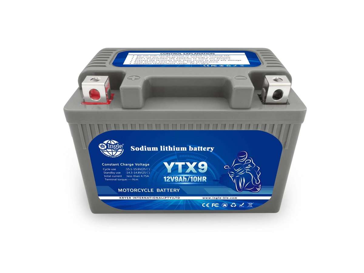 Ingle YTX4 12v 4ah Sodium Lithium Motorcycle Battery - YTX9