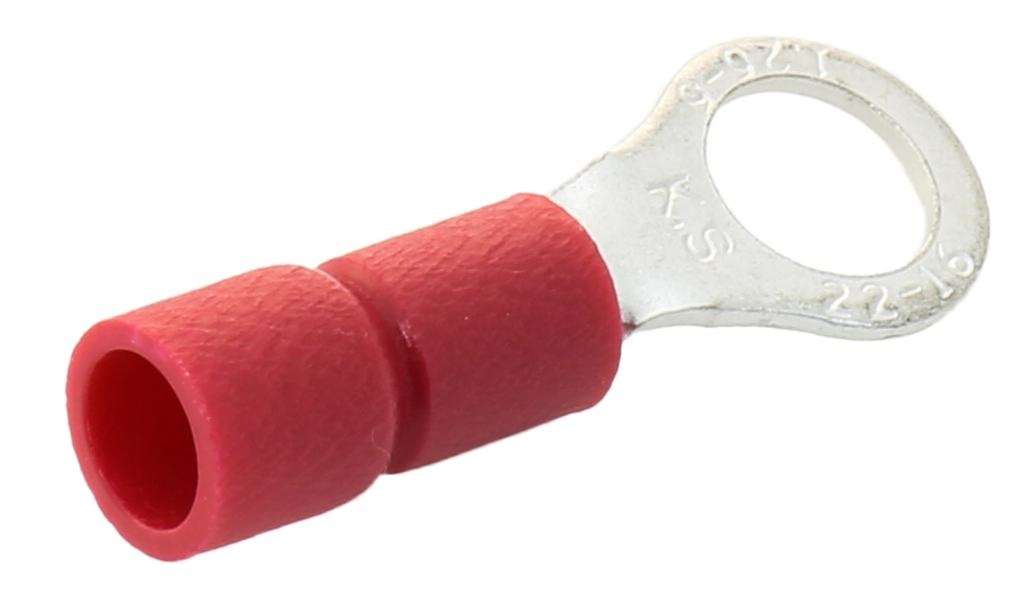 Multicomp Pro (RVE1-6) Ring Tongue Terminal, M6, 1/4", 16 AWG, 1.25 mm²