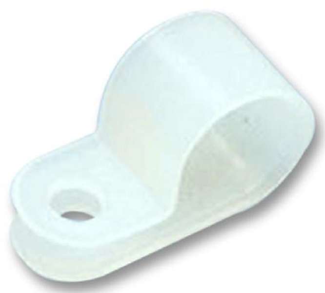 Panduit (CCS19-S8-C) Fastener, P Clip, Screw Mount Cable Clamp, 4.8 mm