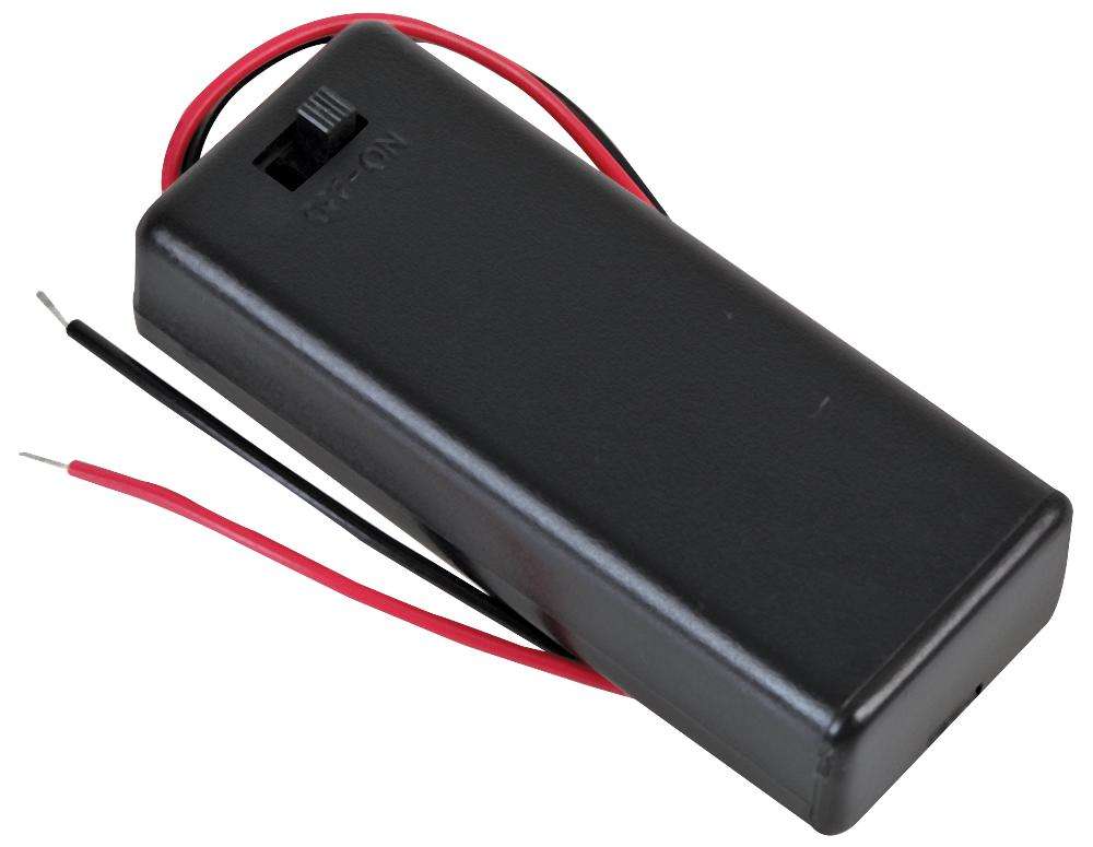 Multicomp Pro (MP000372) Enclosed 2x AAA Battery Holder