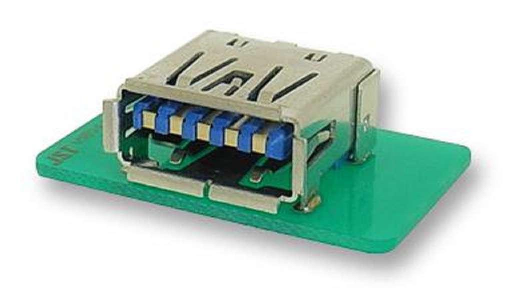 Jst (UB3A-9R-D6C-112(HF)) USB Connector, USB Type A, USB 3.0, Receptacle