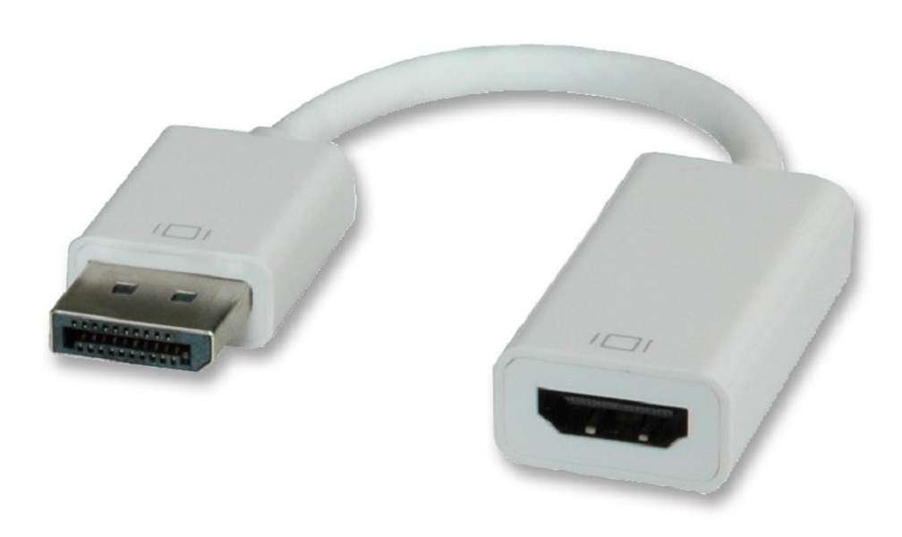 Roline (12.03.3134) DisplayPort Plug, HDMI Socket, 150 mm, White