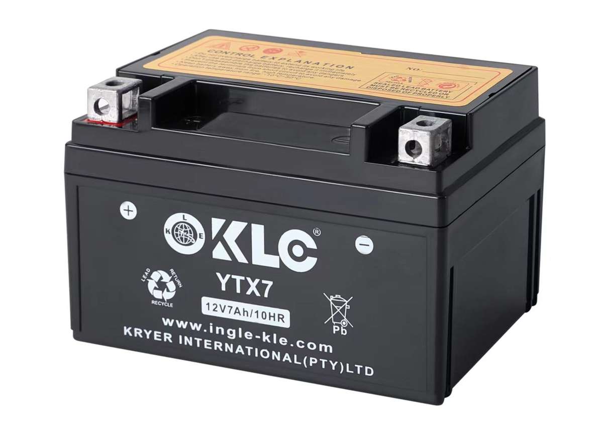 KLE YTX7 12V 7Ah/ 10HR Motorcycle Battery