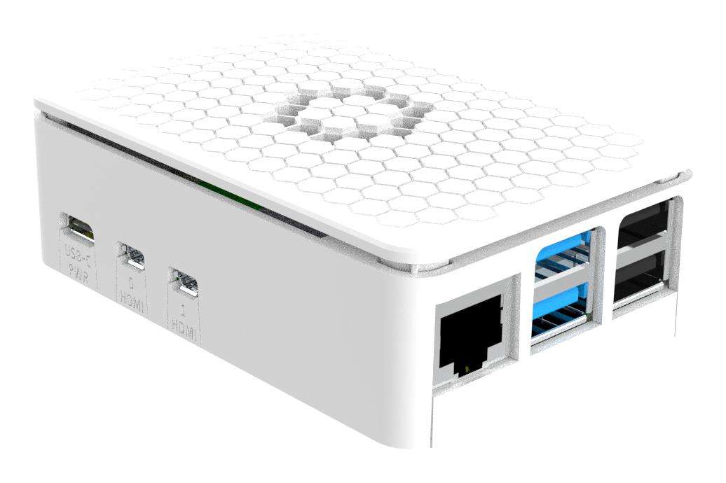 Multicomp Pro (ASM-1900180-11) Enclosure, Raspberry Pi 5, White, ABS