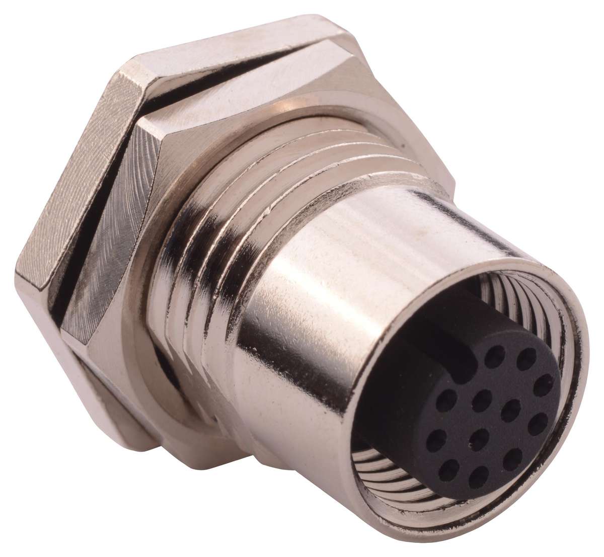 Norcomp (859-012-203R004) Sensor Connector, M12, Female, 12 Positions