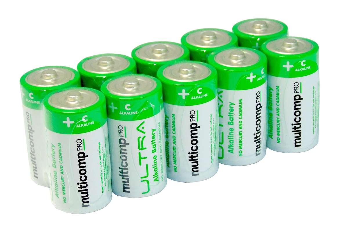 Multicomp Pro (PSG91115) Battery, 1.5 V, C, Alkaline, 8 Ah, 26.2 mm