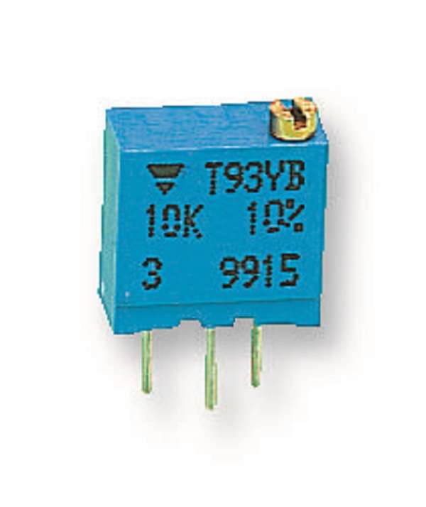 Vishay (T93YB104KT20) Trimpot, Multi Turn, Cermet, Top Adjust, 100 kohm