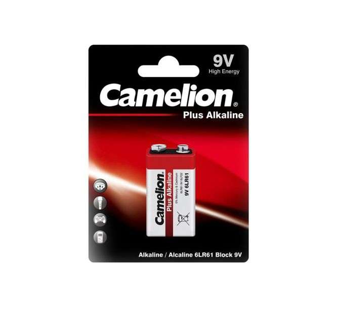 CAMELION 6LR61-BP1 9V Battery 580mAh Super Alkaline 1/Pack