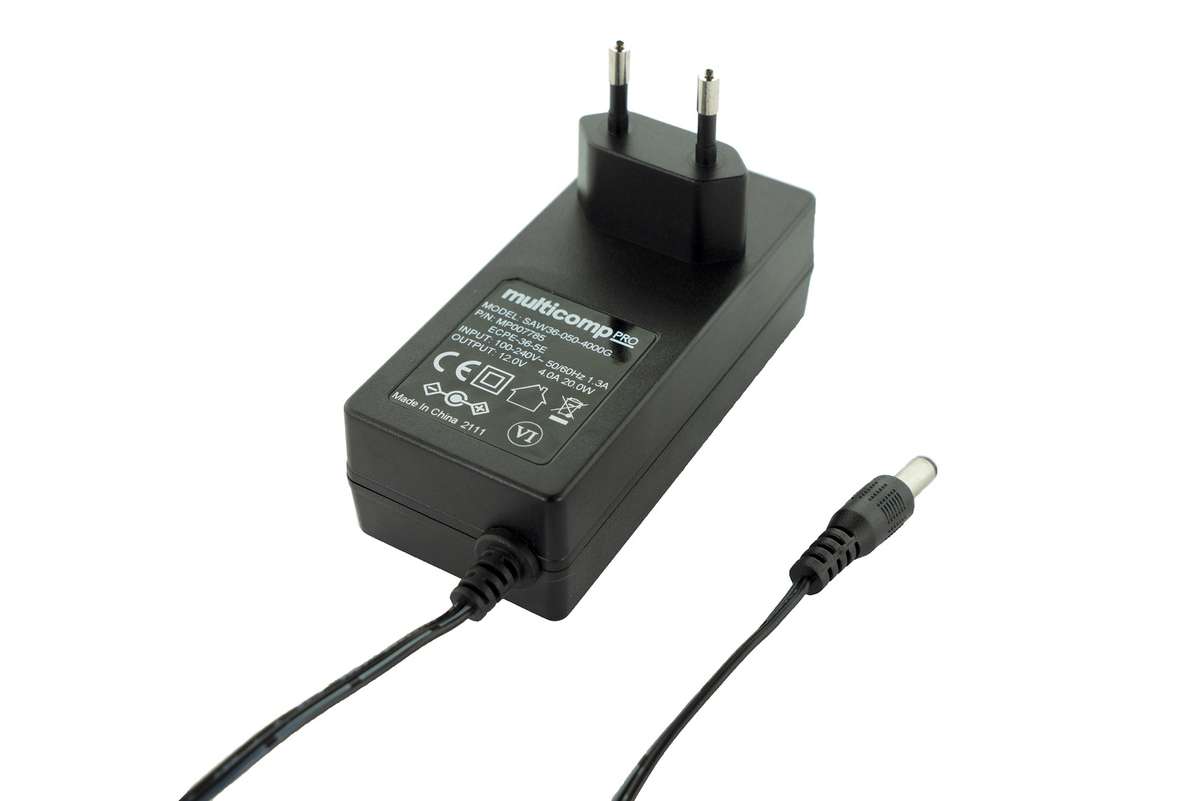 Multicomp Pro (MP007785) AC/DC Power Supply, 1 Output, 36 W, 5 VDC, 4 A