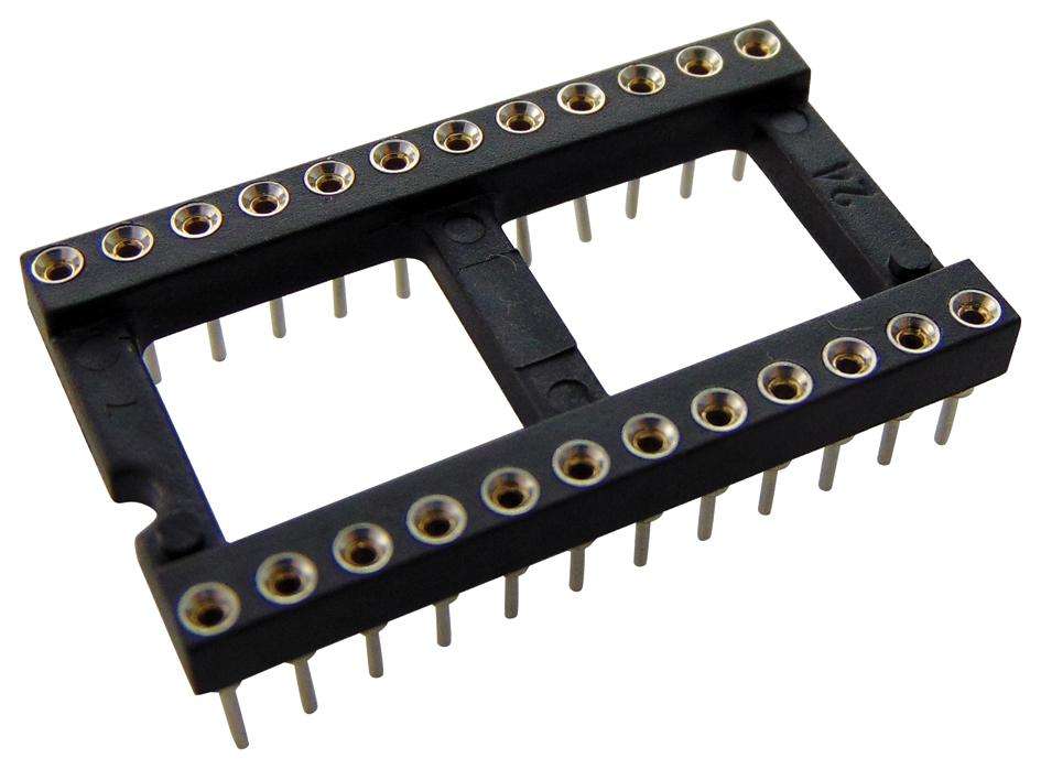 Harwin (D2824-42) IC & Component Socket, 24 Contacts, DIP, 2.54 mm