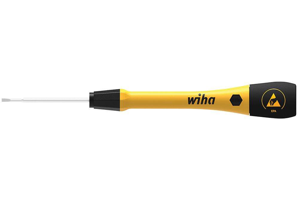 Wiha (43672) Screwdriver, Slot, 3mm, 150mm, ESD