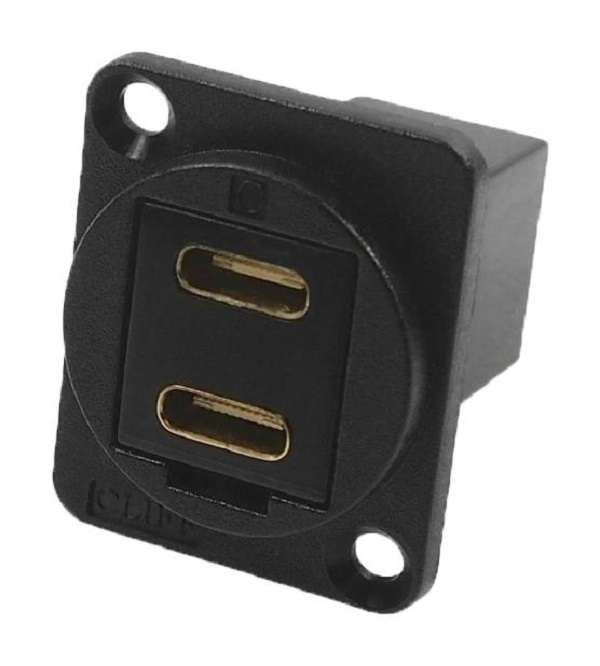 Cliff Electronic (CP30212M3B) USB Adapter, M3 Hole, 2 Port, FT