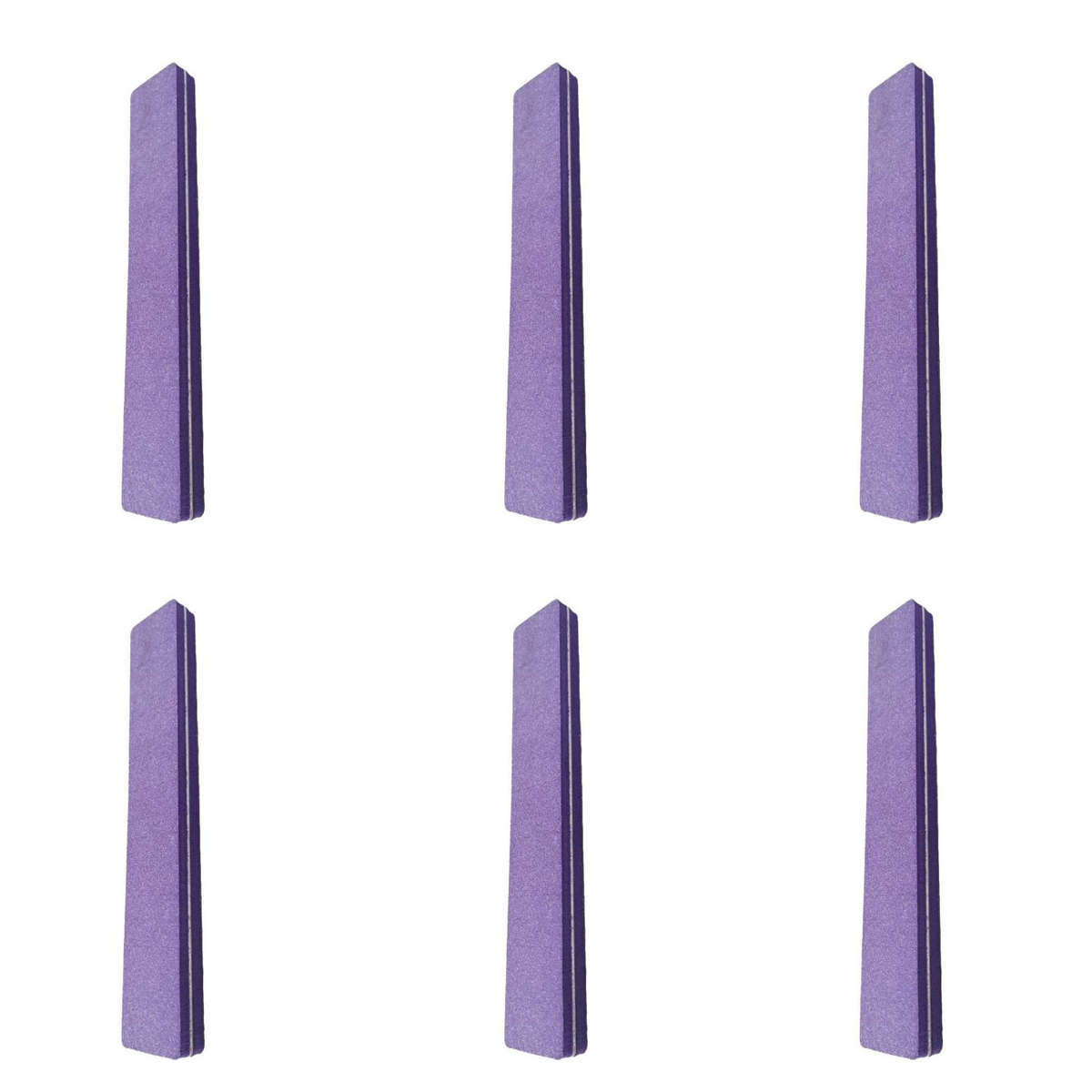 Nail Buffer/Buff File - Purple - 6 Pack