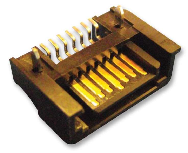 Molex (47080-4005) I/O Connector, 7 Contacts, Plug, SATA