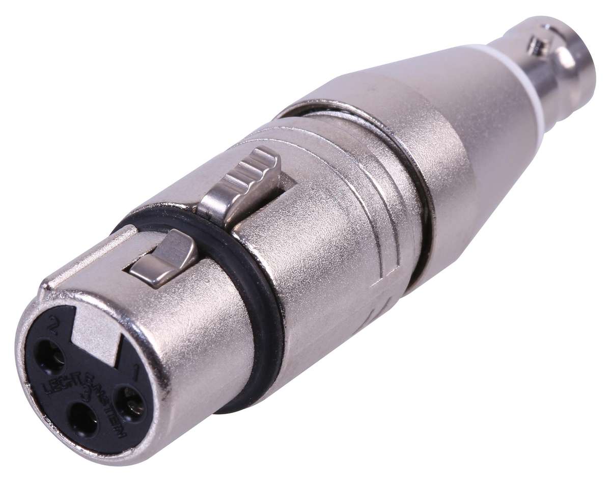 Neutrik (NA2FBNC) Connector Adapter, Circular, XLR, 3 Ways, Receptacle
