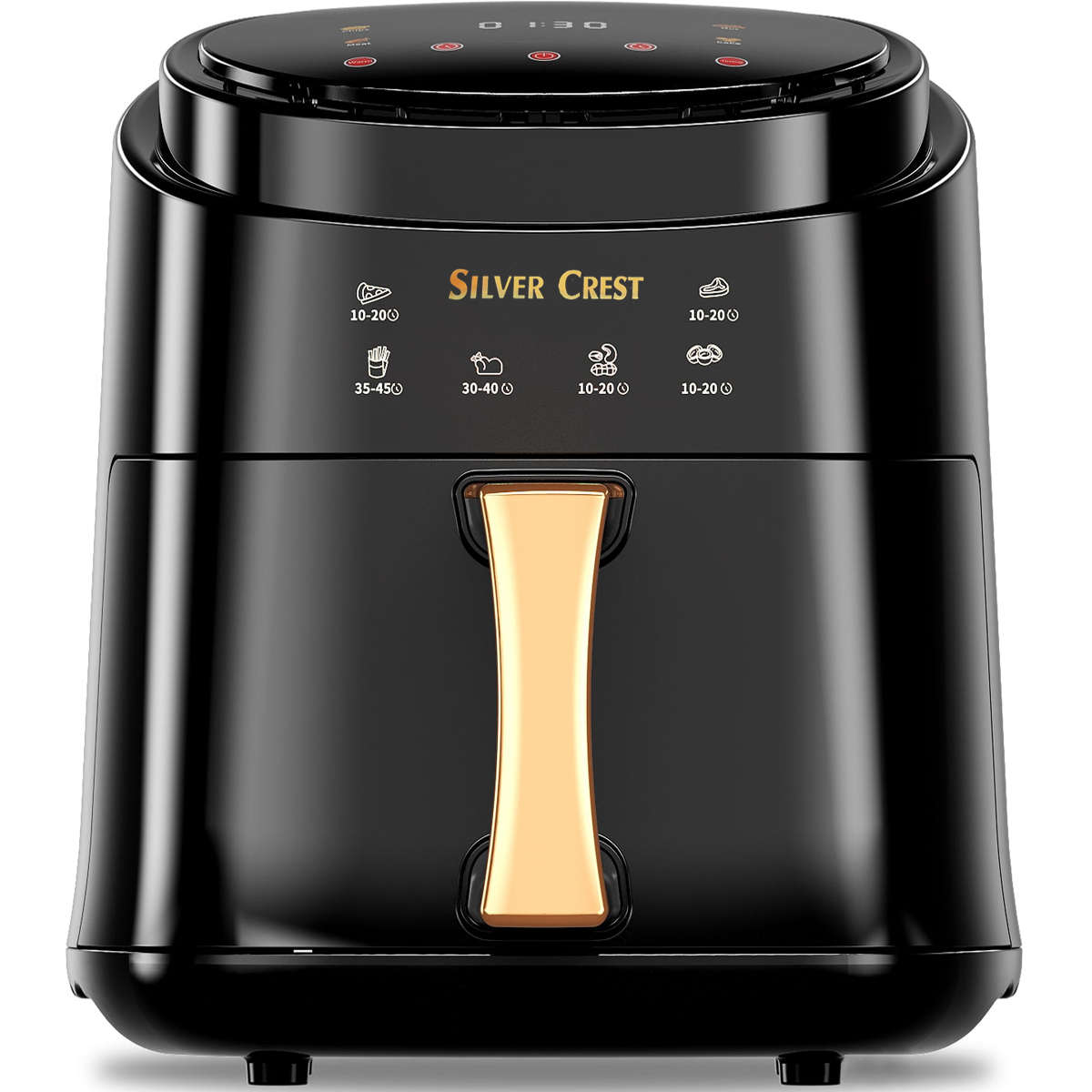 Silver Crest XXL Smart Air Fryer With Digital Touch and Stylish Design - Black
