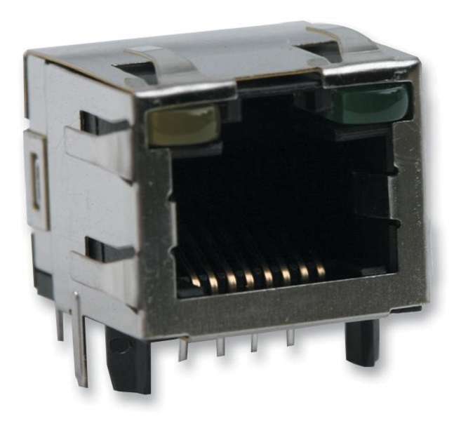 TE Connectivity (2-406549-5) Modular Connector, RJ45 Jack, 1 x 1 (Port)