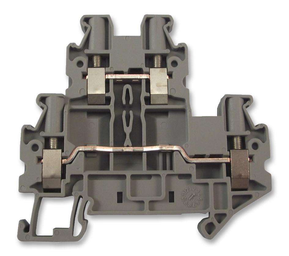 Phoenix Contact (3044636) DIN Rail Mount Terminal Block, 4 Ways, 26 AWG