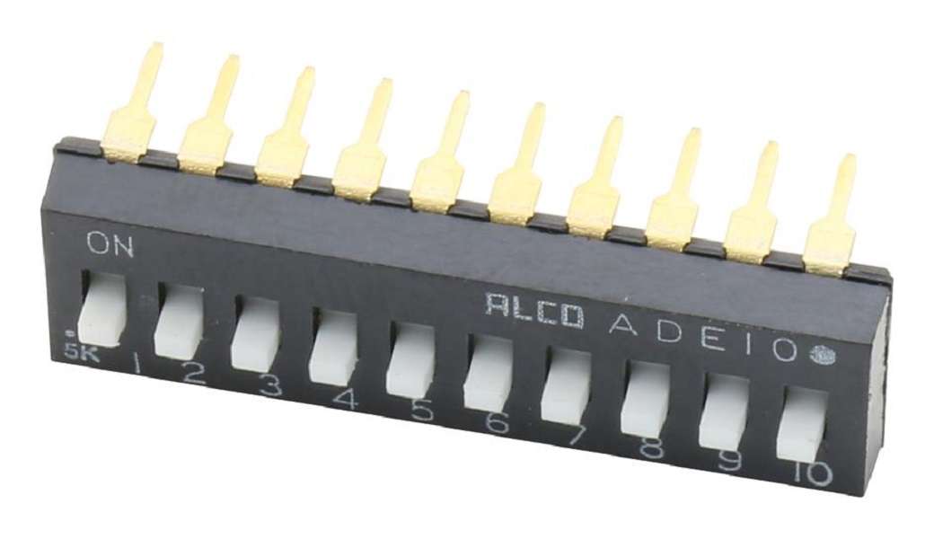 Alcoswitch (1825360-6.) DIP / SIP Switch, SPST, 24 V, 100 mA