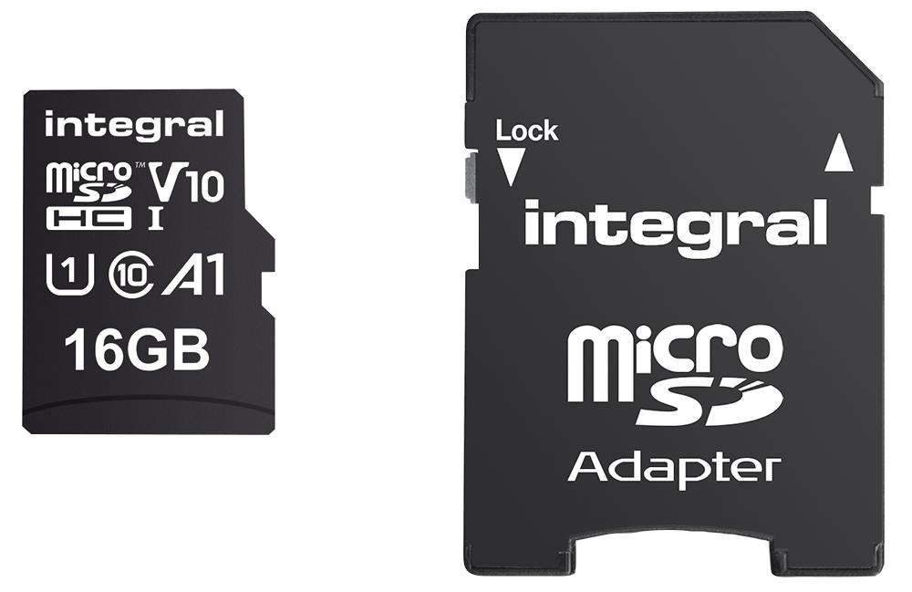 Integral (INMSDH16G-100V10) Flash Memory Card, 16 GB