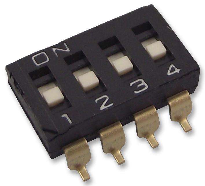 Omron (A6S4101H) DIP / SIP Switch, SPST, 24 VDC, 25 mA