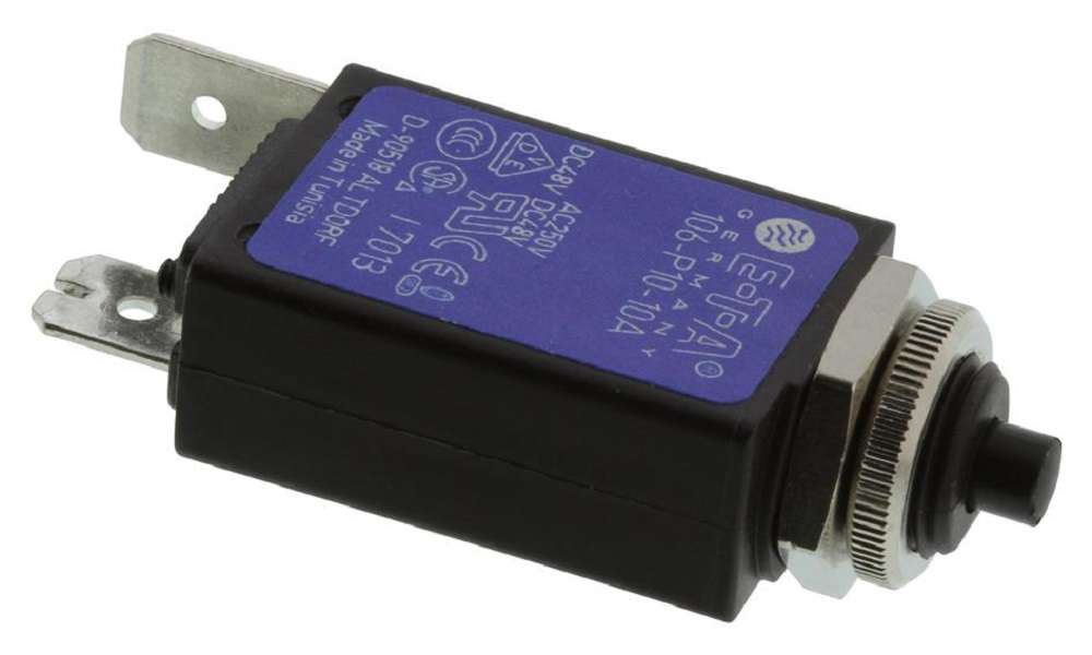 ETA (106-P10-10A) Thermal Circuit Breaker, 106, 10 A, 1 Pole, 48 VDC