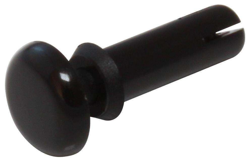 Essentra Components (SR 6080B) Rivet, Snap, Black, Nylon