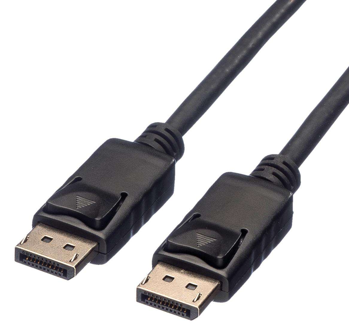 Roline (11.44.5762) DisplayPort Plug, DisplayPort Plug, 6.6 ft, 2 m, Black