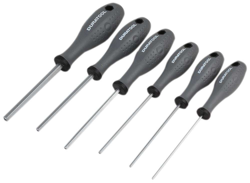 Duratool (D03444) Screwdriver Set, Tamperproof Hex, 6 Piece
