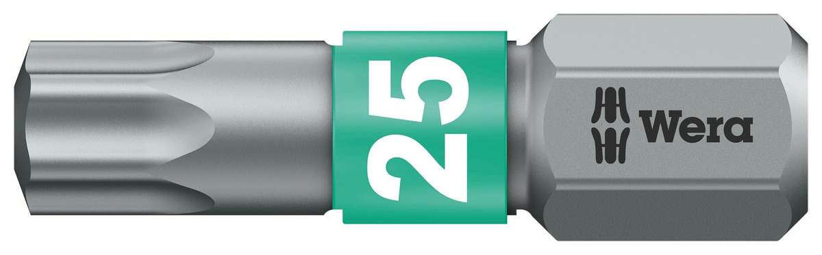 Wera (05066126001) Hex Driver Bit, Torx, T25 Bit, 25 mm Overall
