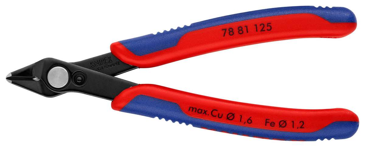 Knipex (78 81 125) Cutter, Electronics, 125mm, Shear, 1.6mm
