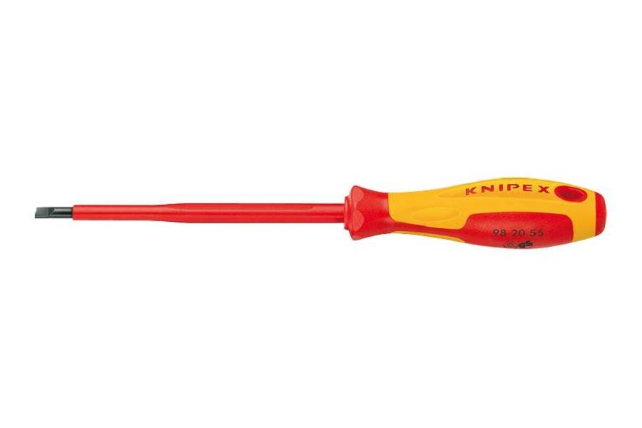 Knipex (98 20 25) Screwdriver, Slotted, 2.5mm Tip, 75mm Blade