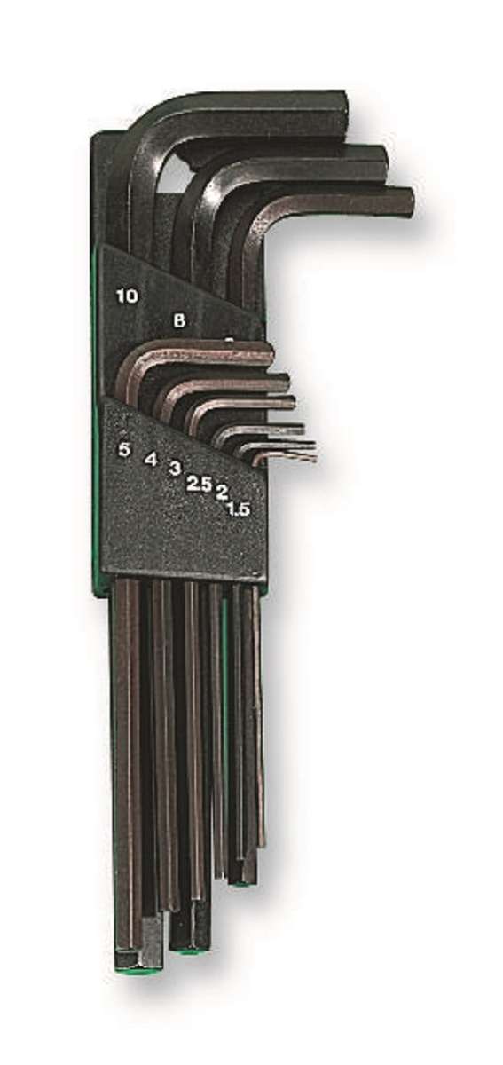 Duratool (K250HX4100-1) Hex Key Set, Long Series, 9 Pieces