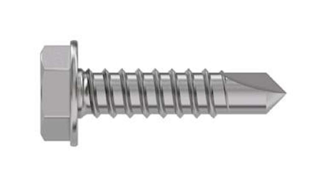 TR Fastenings (6.3 X 45 WXSTDX Z100 DIN7504) Hex Washer Head Screws