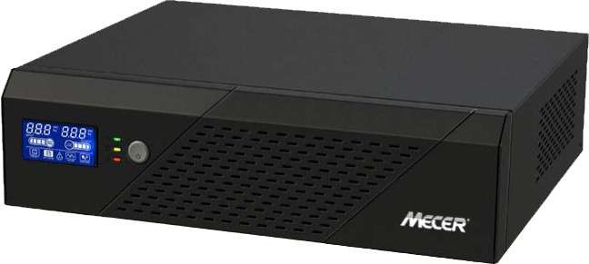 Mecer 2400VA Inverter Charger (UPS) - Refurbished, LCD Display, 24V, Batteries Not Included'