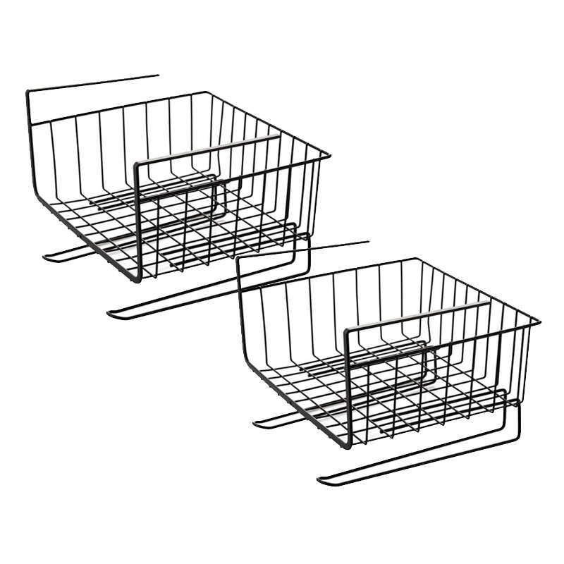 DHAO-2PCS Hanging Kitchen Baskets Under Cabinet Storage Organizer Rack
