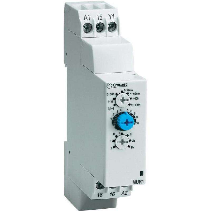 Analogue Timer, MUR1 Series, Multifunction, 0.1, 1 Changeover Relay