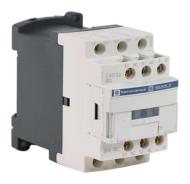 General Purpose Relay, CAD32 Series, Power, 3PST-NO, DPST-NC, 24 VDC, 10 A