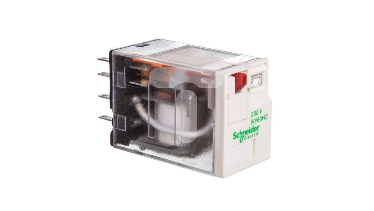 General Purpose Relay, Zelio RXM Series, Power, DPDT, 230 VAC, 12 A